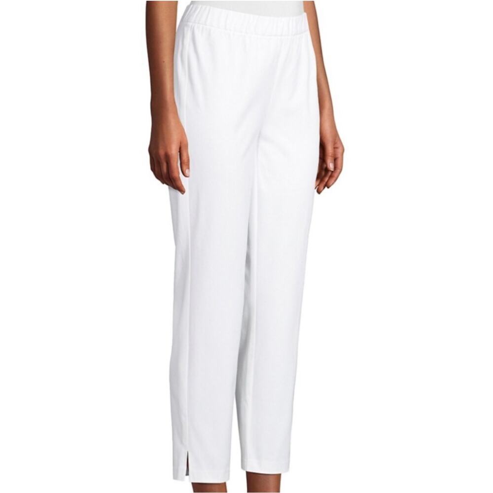 EILEEN FISHER Women’s Organic Cotton Stretch Twill Slit Ankle Pant